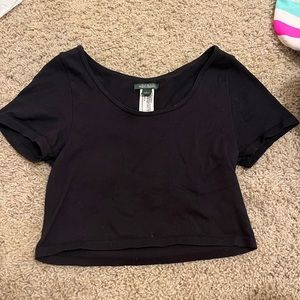 black baby tee